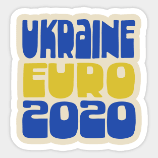 Ukraine / Euro 2020 Football Fan Design Sticker